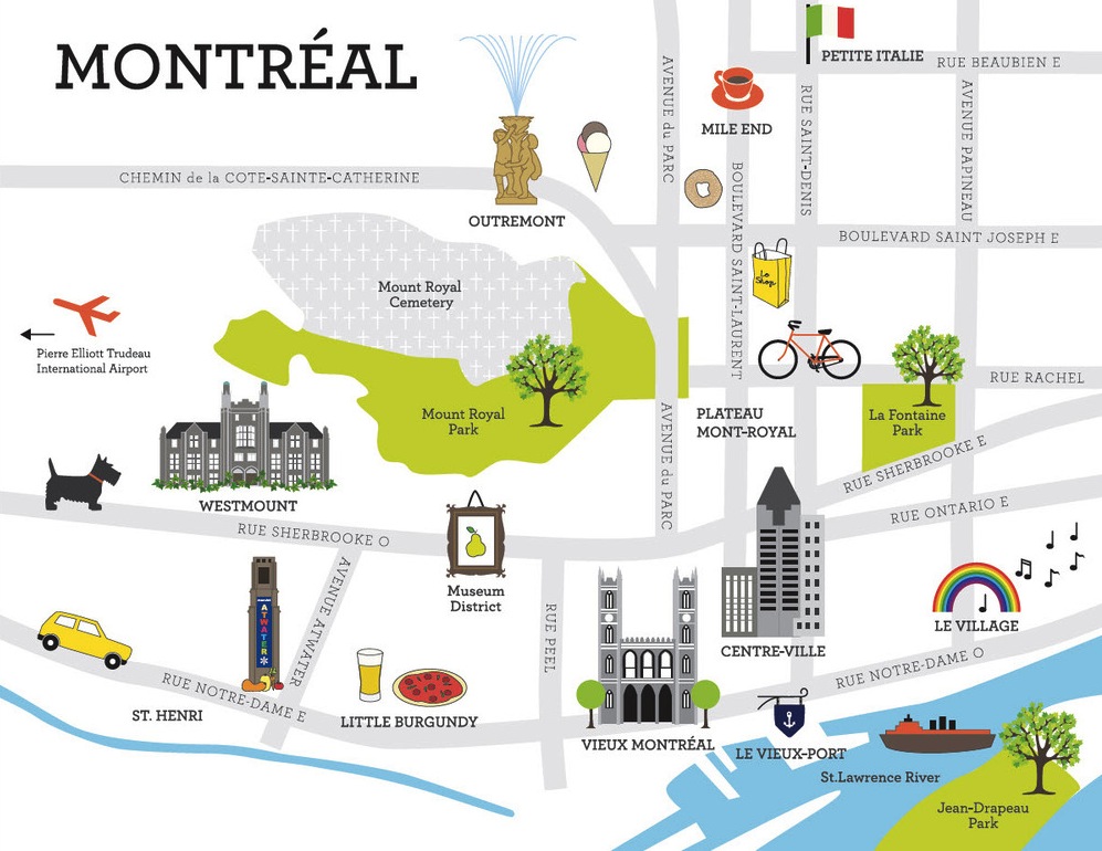 pure green montreal map